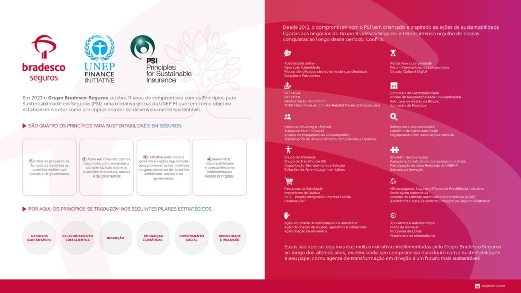 Princípios para Sustentabilidade em Seguros